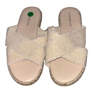 Lane Bryant Criss-Cross Espadrille sandals, NWT, RT $79.95